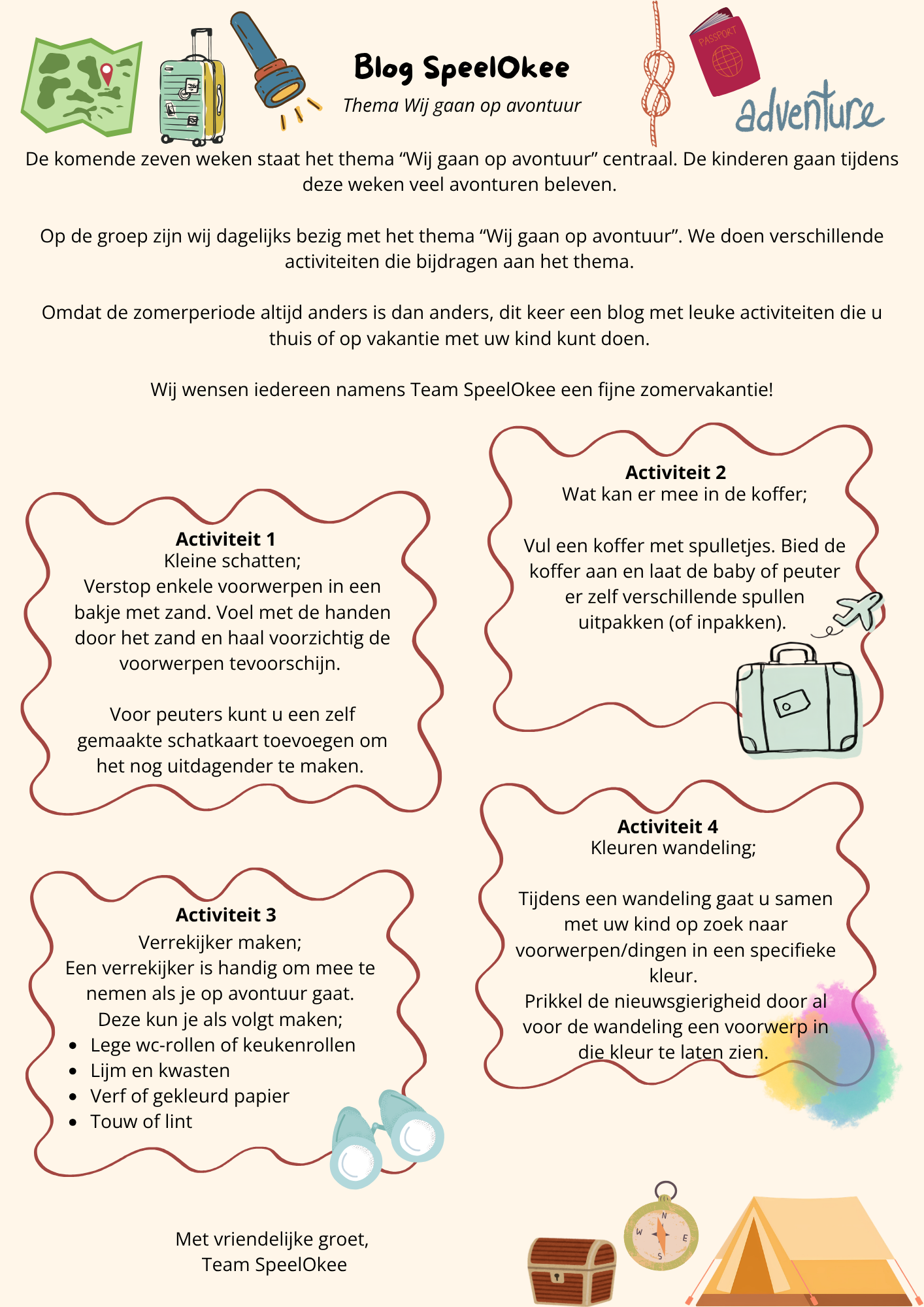 Blog Wij gaan op avontuur
